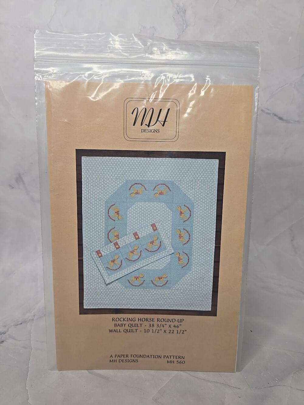 2008 MH Designs Rocking Horse Round Up Baby or Wall Quilt Pattern